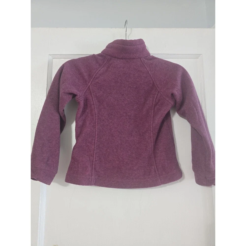 Columbia Fleece Jacket Girls XS (5/6X) Pink Purple Full Zip